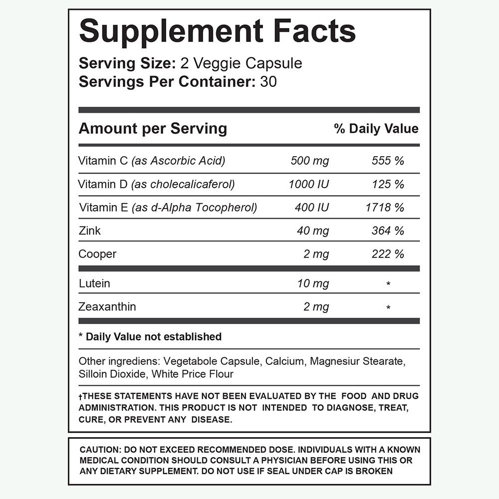 AREDS2 Based Formula – Sightful AMD